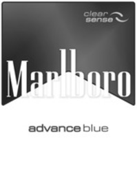 Міжнародна реєстрація торговельної марки № 1237399: clear sense Marlboro advance blue