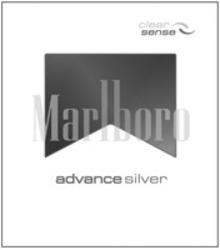 Міжнародна реєстрація торговельної марки № 1237825: clear sense Marlboro advance silver