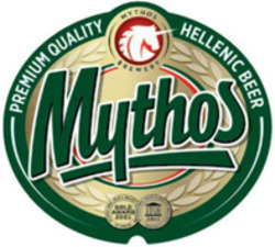 Міжнародна реєстрація торговельної марки № 1243781: MYTHOS BREWERY PREMIUM QUALITY HELLENIC BEER GOLD AWARD 2001