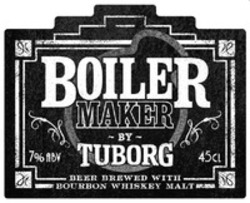Міжнародна реєстрація торговельної марки № 1252148: BOILER MAKER BY TUBORG BEER BREWED WITH BOURBON WHISKEY MALT