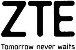 Міжнародна реєстрація торговельної марки № 1254277: ZTE Tomorrow never waits