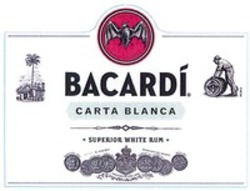 Міжнародна реєстрація торговельної марки № 1256161: BACARDI CARTA BLANCA