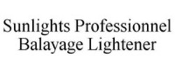 Міжнародна реєстрація торговельної марки № 1257604: Sunlights Professionnel Balayage Lightener