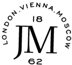 Міжнародна реєстрація торговельної марки № 1265783: LONDON . VIENNA . MOSCOW JM 1862