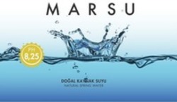 Міжнародна реєстрація торговельної марки № 1269963: MARSU DOGAL KAYNAK SUYU NATURAL SPRING WATER