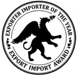 Міжнародна реєстрація торговельної марки № 1281953: EXPORTER IMPORTER OF THE YEAR EXPORT IMPORT AWARD