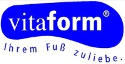 Міжнародна реєстрація торговельної марки № 1285908: vitaform Ihrem Fuß zuliebe.