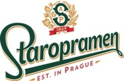 Міжнародна реєстрація торговельної марки № 1298936: Staropramen EST. IN PRAGUE 1869 SAP