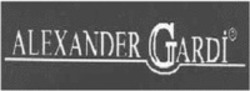 Міжнародна реєстрація торговельної марки № 1328246: ALEXANDER GARDI