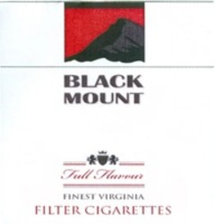 Міжнародна реєстрація торговельної марки № 1333460: BLACK MOUNT Full Flavour FINEST VIRGINIA FILTER CIGARETTES