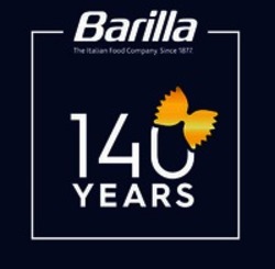 Міжнародна реєстрація торговельної марки № 1346153: Barilla The Italian Food Company. Since 1877. 140 YEARS