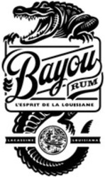Міжнародна реєстрація торговельної марки № 1349231: Bayou RUM L'ESPRIT DE LA LOUISIANE LACASSINE LOUISIANA