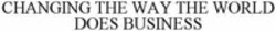 Міжнародна реєстрація торговельної марки № 1356063: CHANGING THE WAY THE WORLD DOES BUSINESS