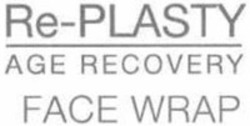 Міжнародна реєстрація торговельної марки № 1359360: Re-PLASTY AGE RECOVERY FACE WRAP