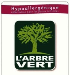 Міжнародна реєстрація торговельної марки № 1370495: L'ARBRE VERT Hypoallergénique idéal même pour les peaux sensibles