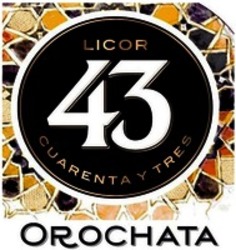 Міжнародна реєстрація торговельної марки № 1390125: LICOR 43 CUARENTA Y TRES OROCHATA