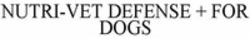 Міжнародна реєстрація торговельної марки № 1399264: NUTRI-VET DEFENSE + FOR DOGS