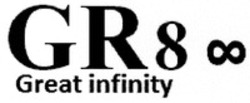 Міжнародна реєстрація торговельної марки № 1401807: GR8 Great infinity