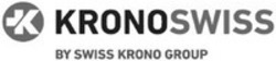 Міжнародна реєстрація торговельної марки № 1417392: K KRONOSWISS BY SWISS KRONO GROUP