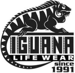 Міжнародна реєстрація торговельної марки № 1421075: IGUANA LIFE WEAR since 1991