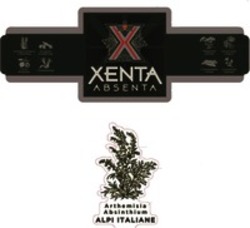 Міжнародна реєстрація торговельної марки № 1454197: XENTA ABSENTA Arthemisia Absinthium ALPI ITALIANE