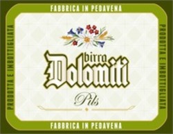 Міжнародна реєстрація торговельної марки № 1529287: PRODOTTA E IMBOTTIGLIATA FABBRICA IN PEDAVENA birra Dolomiti Pils