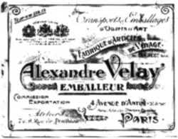 Міжнародна реєстрація торговельної марки № 1540278: Alexandre Velay