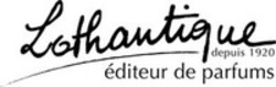 Міжнародна реєстрація торговельної марки № 1682700: Lothantique depuis 1920 éditeur de parfums