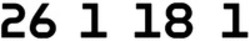 Міжнародна реєстрація торговельної марки № 1699601: 26 1 18 1