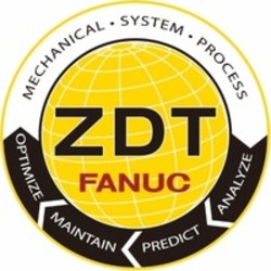 Міжнародна реєстрація торговельної марки № 1721552: ZDT FANUC MECHANICAL · SYSTEM · PROCESS OPTIMIZE MAINTAIN PREDICT ANALYZE