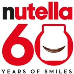 Міжнародна реєстрація торговельної марки № 1736958: nutella 60 YEARS OF SMILES