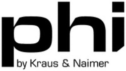Міжнародна реєстрація торговельної марки № 1738582: phi by Kraus & Naimer