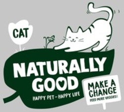 Міжнародна реєстрація торговельної марки № 1783145: CAT NATURALLY GOOD HAPPY PET - HAPPY LIFE MAKE A CHANGE FEED MORE VEGGIES!