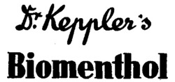 Міжнародна реєстрація торговельної марки № 180532A: Dr. Keppler's Biomenthol