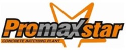 Міжнародна реєстрація торговельної марки № 1824321: Promaxstar CONCRETE BATCHING PLANT