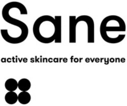 Міжнародна реєстрація торговельної марки № 1833777: Sane active skincare for everyone