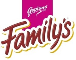 Міжнародна реєстрація торговельної марки № 1849365: Goplana Family's
