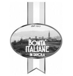 Міжнародна реєстрація торговельної марки № 1856037: BONTA' ITALIANE IN TAVOLA dal 1927