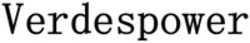 Міжнародна реєстрація торговельної марки № 1869500: Verdespower