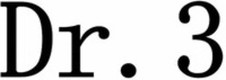 Міжнародна реєстрація торговельної марки № 1880259: Dr. 3