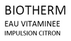 Міжнародна реєстрація торговельної марки № 1896279: BIOTHERM EAU VITAMINEE IMPULSION CITRON