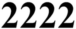Міжнародна реєстрація торговельної марки № 1912434: 2222
