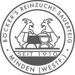 Міжнародна реєстрація торговельної марки № 1919589: BÖCKER'S REINZUCHT · SAUERTEIG MINDEN (WESTF.) SEIT 1910