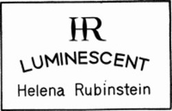 Міжнародна реєстрація торговельної марки № 344756: HR LUMINESCENT Helena Rubinstein