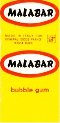 Міжнародна реєстрація торговельної марки № 409576: MALABAR bubble gum
