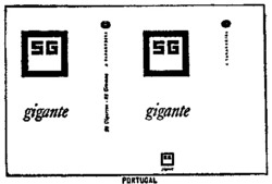 Міжнародна реєстрація торговельної марки № 439256: SG gigante PORTUGAL