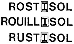 Міжнародна реєстрація торговельної марки № 488380: ROSTISOL ROUILLISOL RUSTISOL