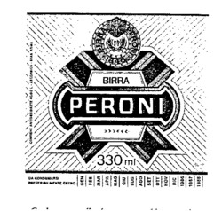 Міжнародна реєстрація торговельної марки № 493222: BIRRA PERONI