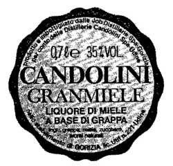 Міжнародна реєстрація торговельної марки № 510212: CANDOLINI GRANMIELE