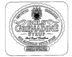 Міжнародна реєстрація торговельної марки № 532118: GRENADINE SYRUP